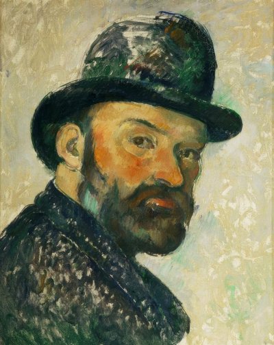 Cézanne met bolhoed (schets) door Paul Cézanne